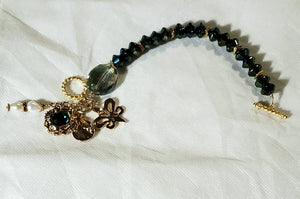 Czech crystal toggle bracelet II